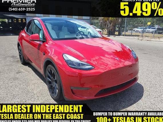 TESLA MODEL Y 2023 7SAYGDEE5PA162468 image
